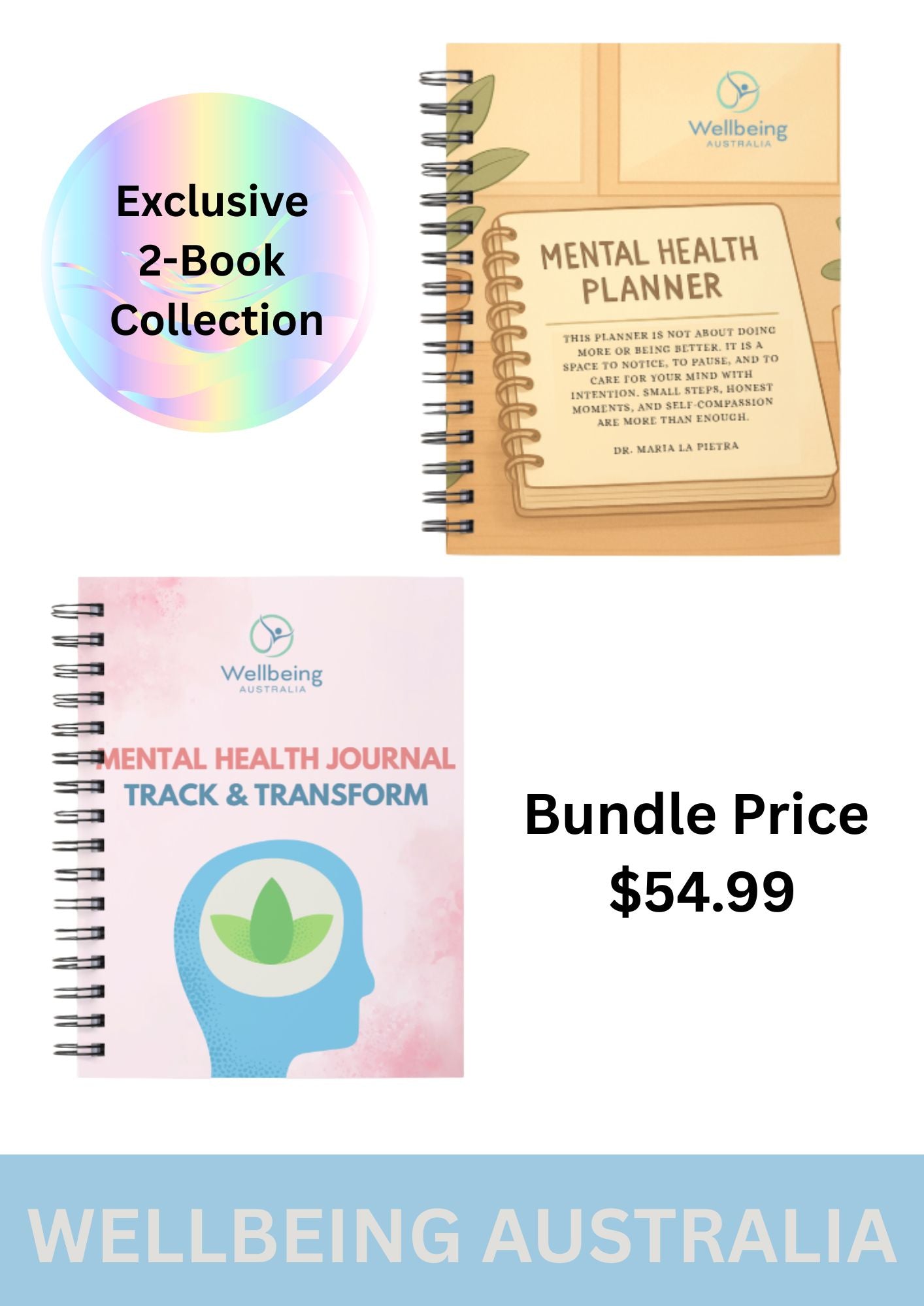 Mental Health Planner & Journal Bundle